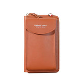Portefeuille multifonctionnel pour femme - Pochette en cuir PU pour téléphone portable, sac à main, carte, porte-passeport