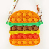 Antistress Pop It Fidget Portemonnee Portemonnee voor Meisjes - Push Bubble Crossbody Strap Coin Bag Toy