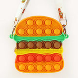 Antistress Pop It Fidget Portemonnee Portemonnee voor Meisjes - Push Bubble Crossbody Strap Coin Bag Toy