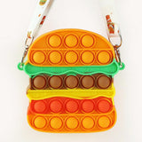 Antistress Pop It Fidget Portemonnee Portemonnee voor Meisjes - Push Bubble Crossbody Strap Coin Bag Toy