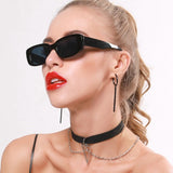 Trendy Square Sunglasses for Women - Retro Travel Glasses Fashion Shades Anti-UV Eyewear