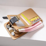 Mode Bladeren Patroon Portemonnee voor Dames - Pouch Handtas PU Lederen Portemonnee Munten Kaarthouder