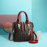 Zachte PU-lederen schoudertas voor dames - handtas luxe crossbody portemonnee Fashion Tote