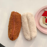 Lambswool Pencil Case - Pen Pouch Plush Kawaii Zipper Bag Cosmetic Organizer School Office