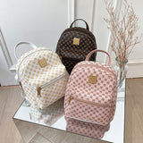 Leuke kleine rugzak voor dames / meisjes - PU-leren schoudertas Kawaii Fashion School