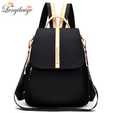 Sac à Dos Oxford Imperméable pour Femme - Sac à Dos à Bandoulière en Tissu pour Filles