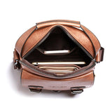 Crossbodytas met grote capaciteit voor heren - Casual schoudertas, zachte handtas PU-leer