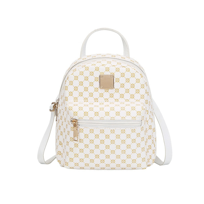 little louie vuitton white backpack Cute Small Backpack for Women / Girls