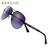 Gepolariseerde spiegel Aviator-zonnebril - Bril van titaniumlegering Unisex Gradient Pilot Shades