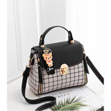 Koreaanse mode geruite tas voor dames - schouderpakket Crossbody handtas portemonnee