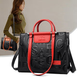 Sac fourre-tout rétro de luxe de grande capacité - Sac à main de designer en cuir pour femme