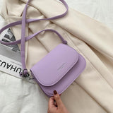 Kleine Umhängetasche für Frauen Solide Klappe - Schulter Designer Messenger Handtasche Geldbörse