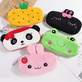 Cartoon Animals Plush Pencil Case - Kawaii Pouch Bag Case School and Office Supplies