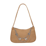 Women's Luxury Designer Handbag - Retro Ladies Shoulder Baguette Bag Nylon Purse