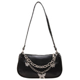 Women's Luxury Designer Handbag - Retro Ladies Shoulder Baguette Bag Nylon Purse