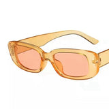 Trendy Square Sunglasses for Women - Retro Travel Glasses Fashion Shades Anti-UV Eyewear