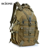 40L Camping Military Backpack for Men - Tactical Army Travel Bag Climbing Hiking Outdoor Rucksack