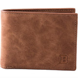 Luxury Business Billfold Wallet for Men - Credit Card Holder Man Purse Coin Cash Zipper Bag