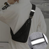 Sling Borsttas Crossbody - Anti-diefstal mini-reissporttas met koptelefoonaansluiting