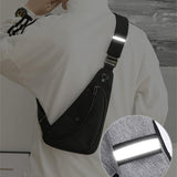 Sling Borsttas Crossbody - Anti-diefstal mini-reissporttas met koptelefoonaansluiting