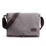 Canvas Crossbody Schoudertas voor Heren - Modieuze Casual Flap Satchel