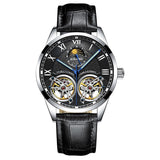 Luxe horloge voor heren - dubbele vliegwiel mechanische klok
