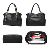 Luxury Handbag for Women - PU Leather Designer Top-handle Casual Tote Bag Ladies