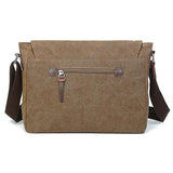 Vintage canvas tas voor heren - Casual Crossbody Messenger Travel schoudertassen met klep