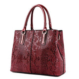 Luxe leren draagtas - Designer handtas schoudertas met grote capaciteit voor dames