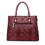 Luxe leren draagtas - Designer handtas schoudertas met grote capaciteit voor dames
