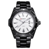 Mechanisch zakelijk horloge voor heren - quartz horloge Roestvrij stalen band Polshorloge