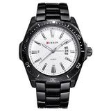 Mechanisch zakelijk horloge voor heren - quartz horloge Roestvrij stalen band Polshorloge