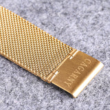 Luxus-Kristall-Quarzuhr für Herren – wasserdichte goldene Armbanduhr aus Edelstahl