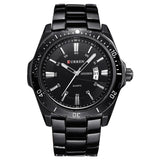 Mechanisch zakelijk horloge voor heren - quartz horloge Roestvrij stalen band Polshorloge