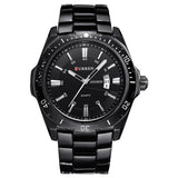 Mechanisch zakelijk horloge voor heren - quartz horloge Roestvrij stalen band Polshorloge