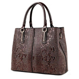 Luxe leren draagtas - Designer handtas schoudertas met grote capaciteit voor dames