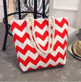 Large Folding Tote Bag - Big Handbag For Ladies Casual Print Canvas Shoulder Bag