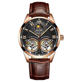 Luxe horloge voor heren - dubbele vliegwiel mechanische klok