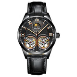 Luxe horloge voor heren - dubbele vliegwiel mechanische klok