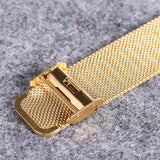 Luxus-Kristall-Quarzuhr für Herren – wasserdichte goldene Armbanduhr aus Edelstahl