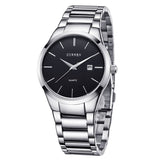 Mode eenvoudig horloge voor heren - Slanke roestvrijstalen band waterdicht voor heren Quartz Business