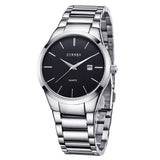 Mode eenvoudig horloge voor heren - Slanke roestvrijstalen band waterdicht voor heren Quartz Business