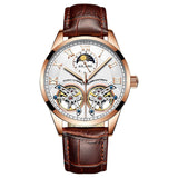 Luxe horloge voor heren - dubbele vliegwiel mechanische klok