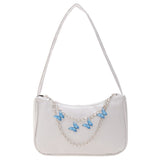 Women's Luxury Designer Handbag - Retro Ladies Shoulder Baguette Bag Nylon Purse