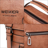 Crossbodytas met grote capaciteit voor heren - Casual schoudertas, zachte handtas PU-leer