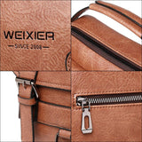 Crossbodytas met grote capaciteit voor heren - Casual schoudertas, zachte handtas PU-leer