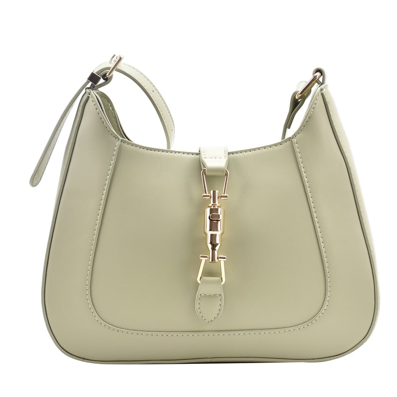 Cream Pu Leather Ladies Designer Handbag