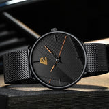 Minimalistisch horloge voor heren - Mode ultradun, eenvoudig zakelijk kwartshorloge