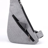 Sling Borsttas Crossbody - Anti-diefstal mini-reissporttas met koptelefoonaansluiting