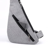 Sling Borsttas Crossbody - Anti-diefstal mini-reissporttas met koptelefoonaansluiting